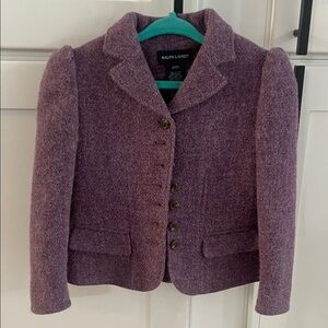 Kids size 3T Ralph Lauren Plum Wool Blazer